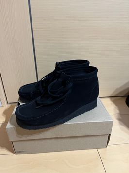 クラークス ワラビー ブーツ "ブラックスウェード"