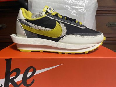 UNDERCOVER × sacai × Nike LD Waffle "Black/Sail-Dark Grey-Bright Citron"