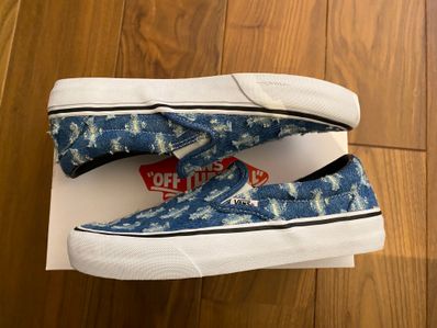 Supreme × Vans Slip-On Hole Punch Denim