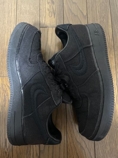Stussy × Nike Air Force 1 Low "Triple Black"