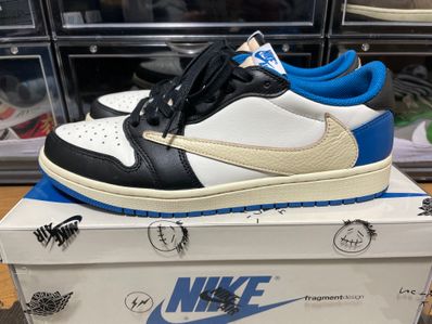 Travis Scott × fragment design × Nike Air Jordan 1 Low OG SP "Military Blue"