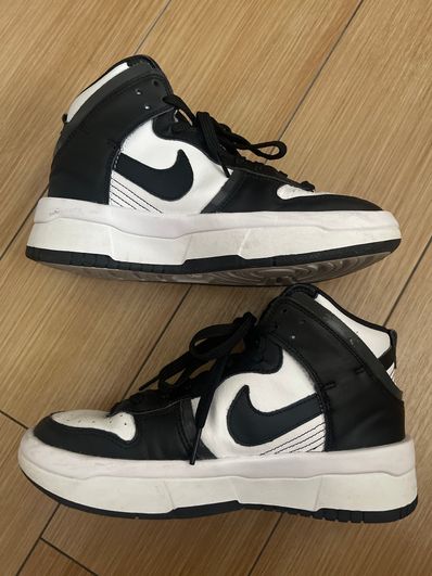 NIKE Women's DUNK HIGH UP "WHITE/BLACK"