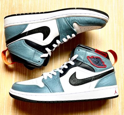 FACETASM × Nike Air Jordan 1 Mid "White/Navy"