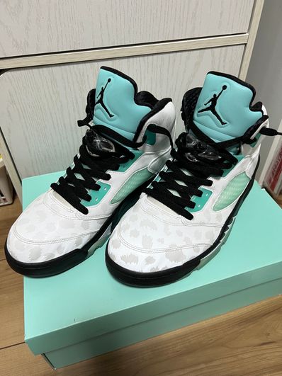 Nike Air Jordan 5 "White/Black/Island Green"