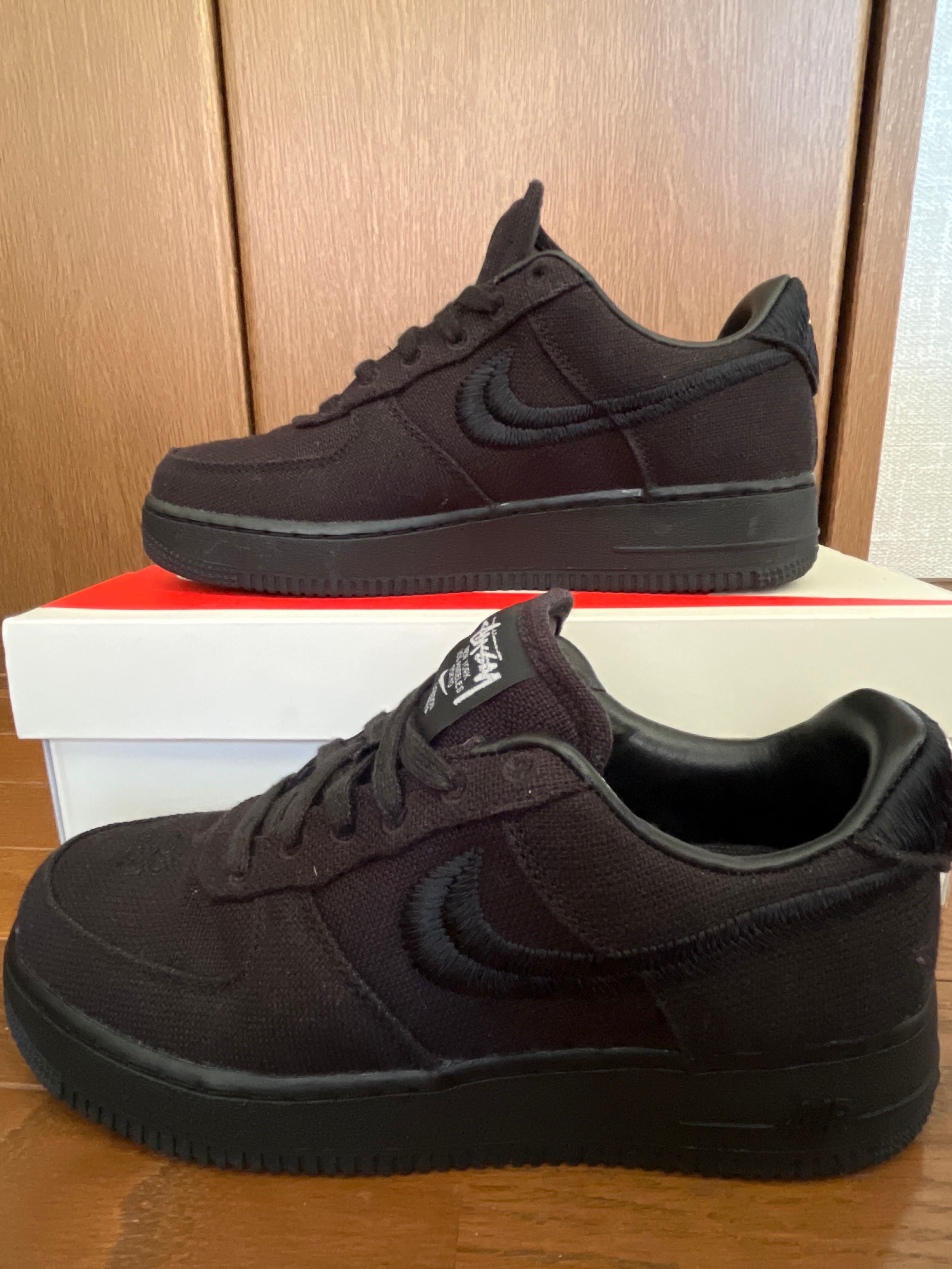 Stussy × Nike Air Force 1 Low "Triple Black"