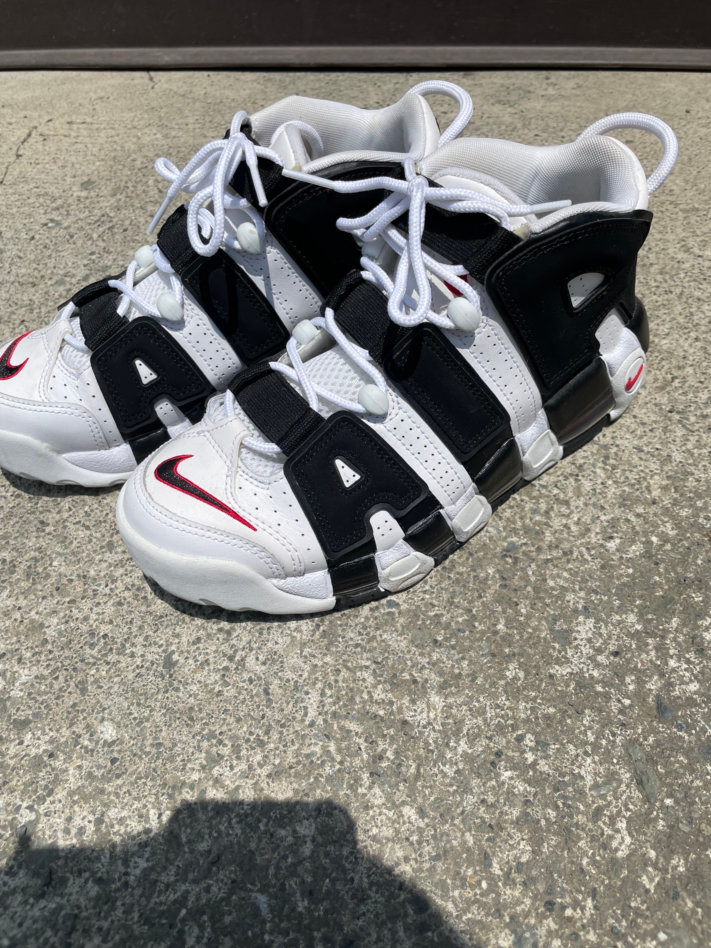 Nike Air More up Tempo "White/Black/University Red"(~2018)