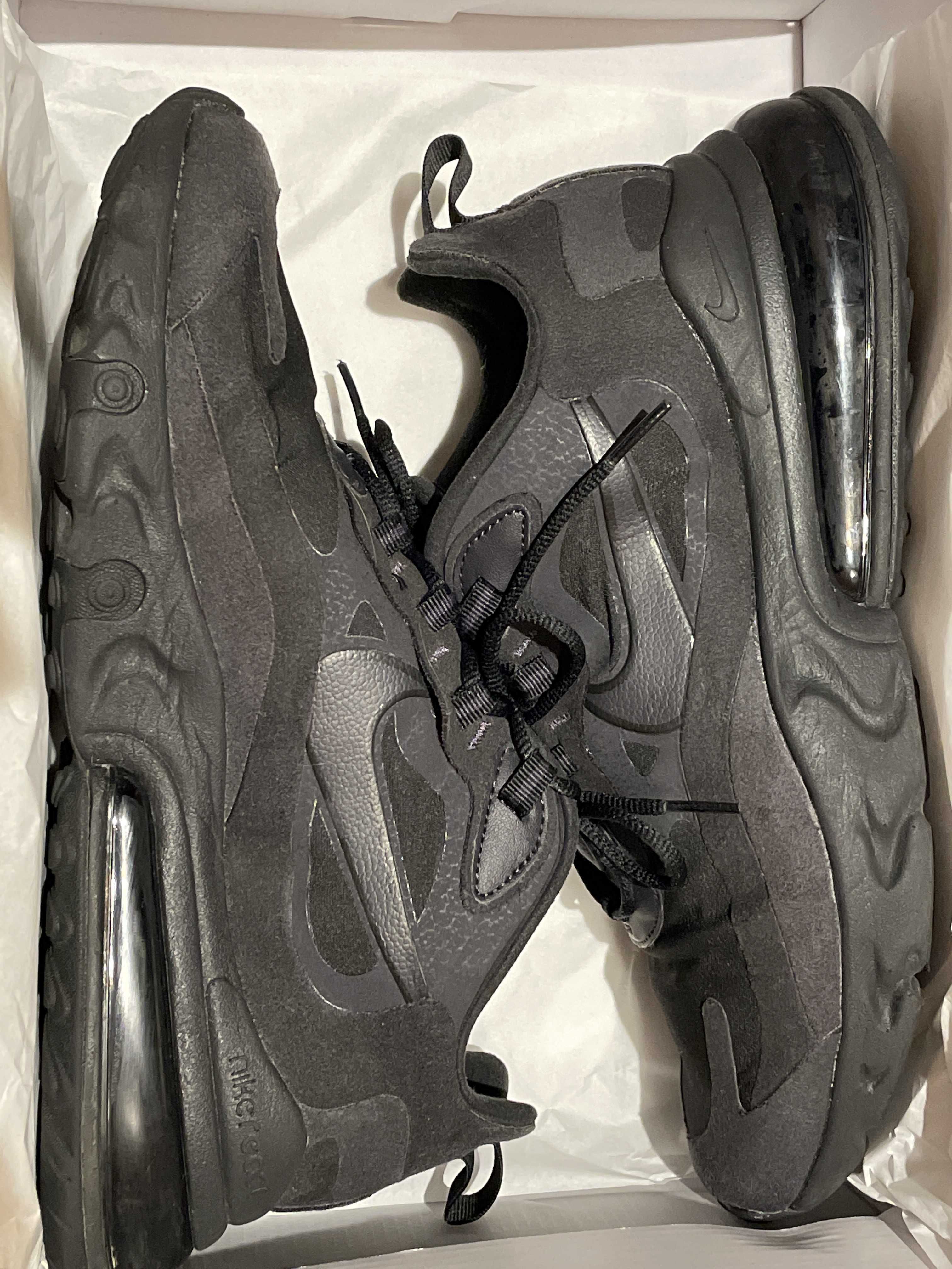 NIKE AIR MAX 270 REACT HIP HOP TRIPLE BLACK