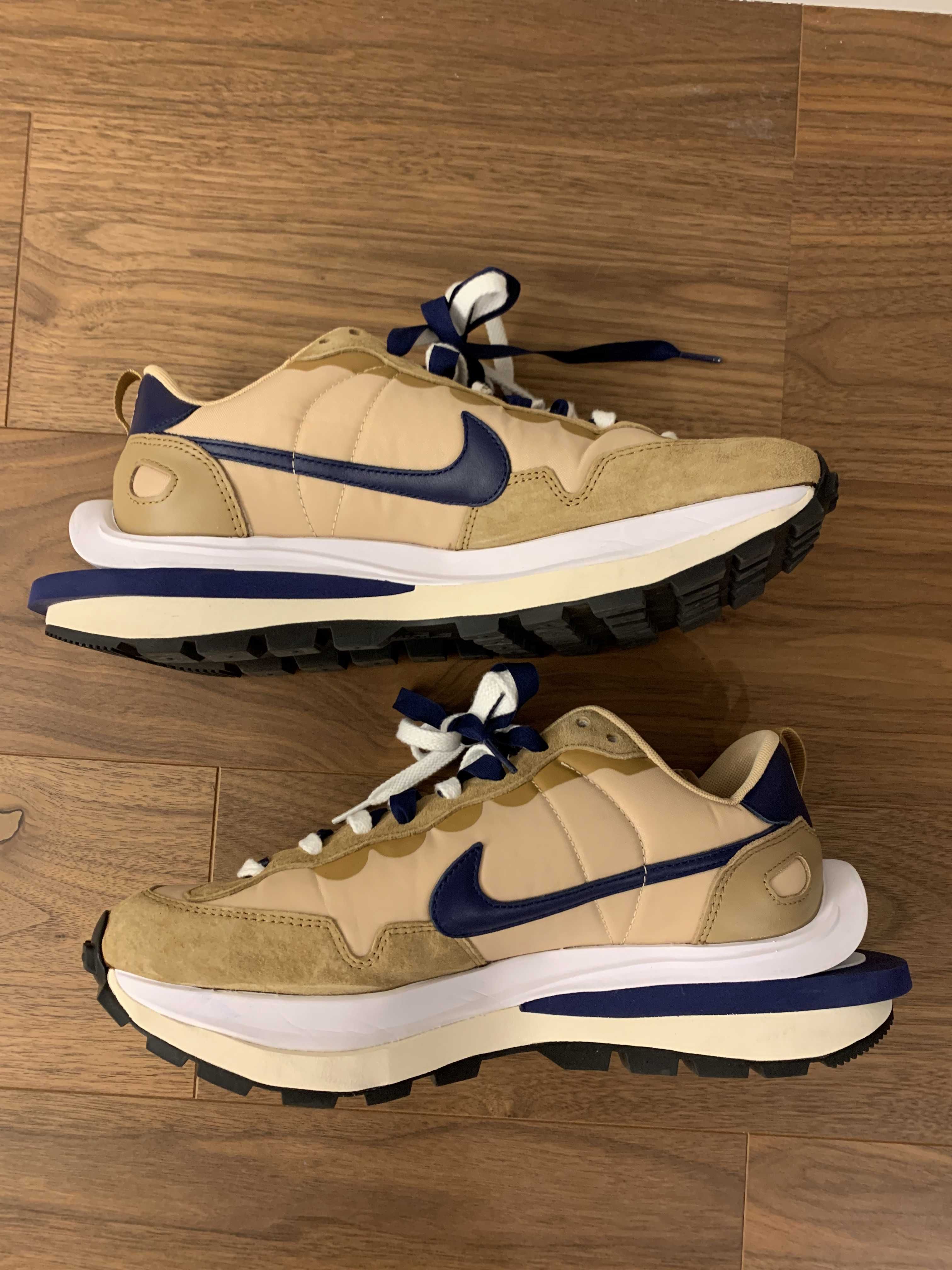 Sacai × Nike Vapor Waffle "Sesame And Blue Void"