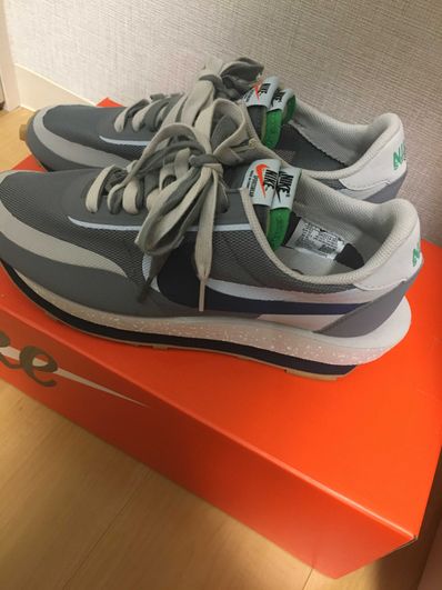 CLOT × Sacai × Nike LD Waffle "Grey Obsidian/Cool Grey"