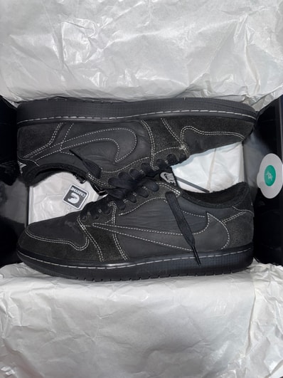 Travis Scott × Nike Air Jordan 1 Low OG SP "Black Phantom"