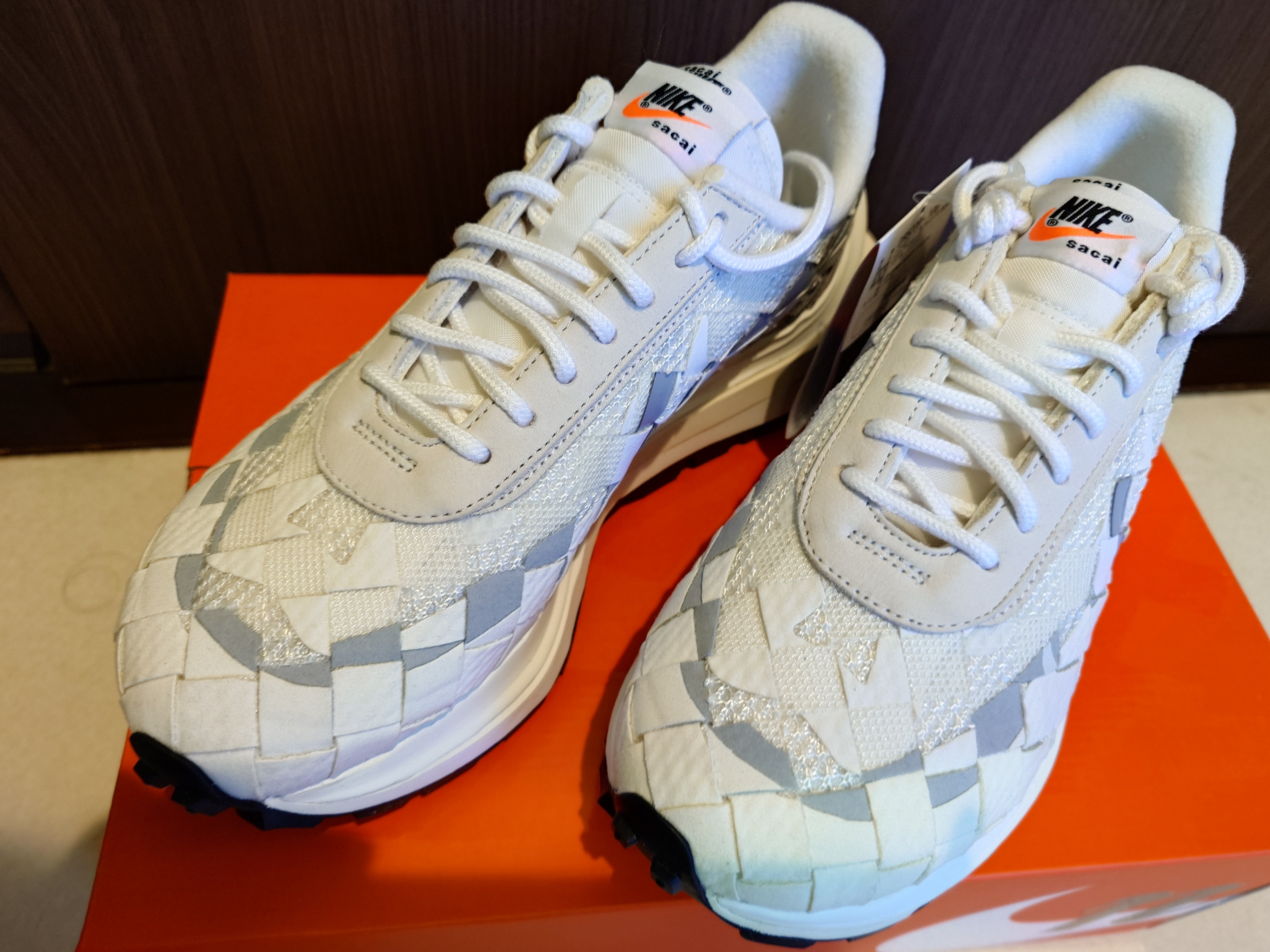 Jean-Paul Gaultier × sacai × Nike Air Woven VaporWaffle "White"
