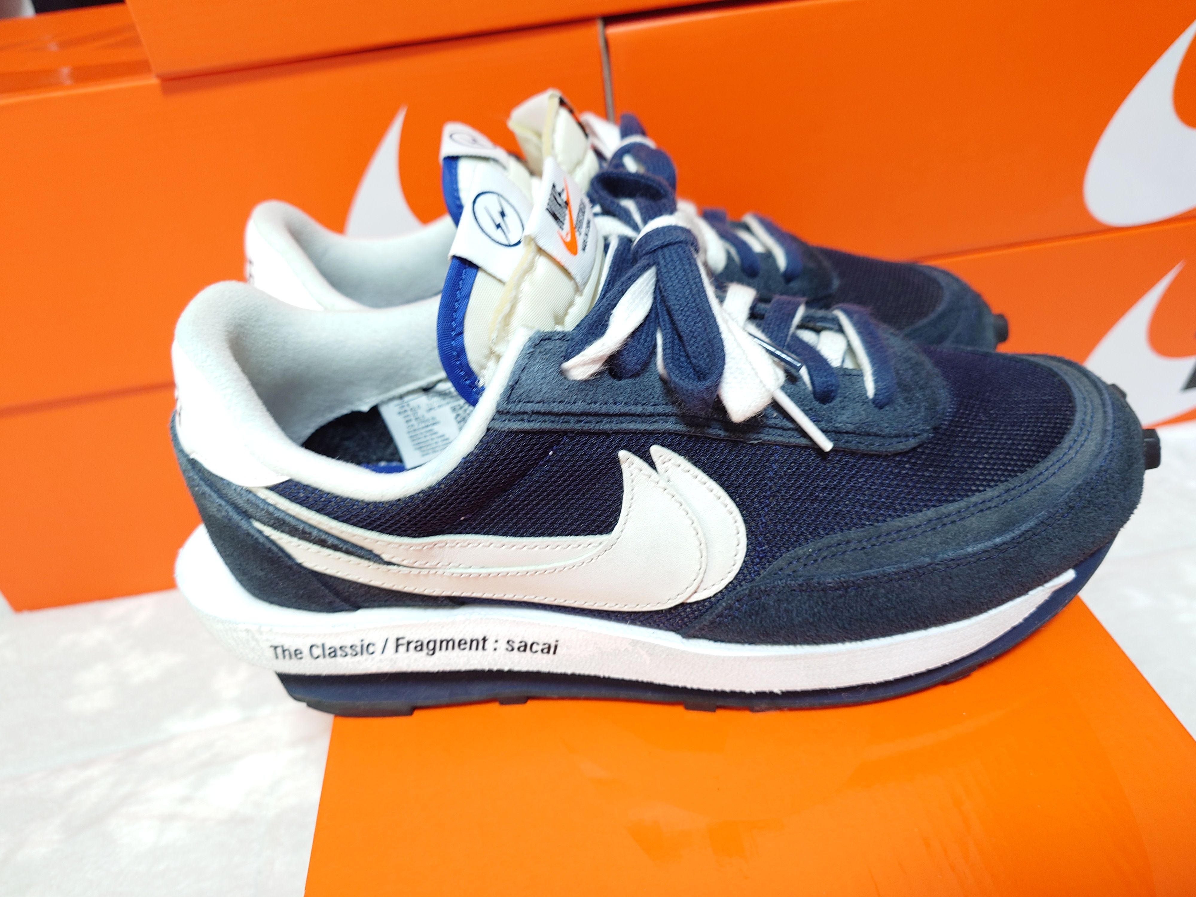 Fragment × sacai × Nike LD Waffle "Blackended Blue"
