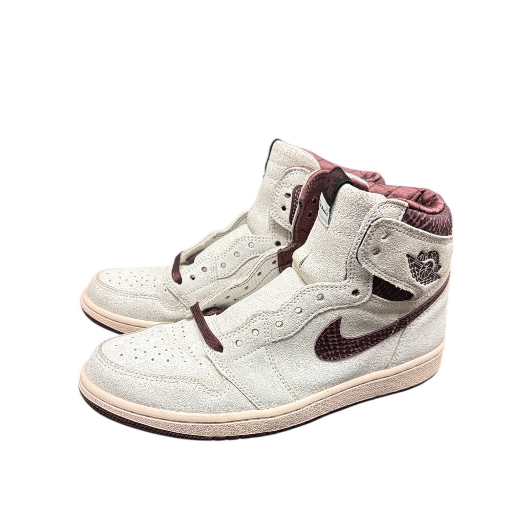 A Ma Maniere × Nike Air Jordan 1 Retro High OG "Sail and Burgundy"