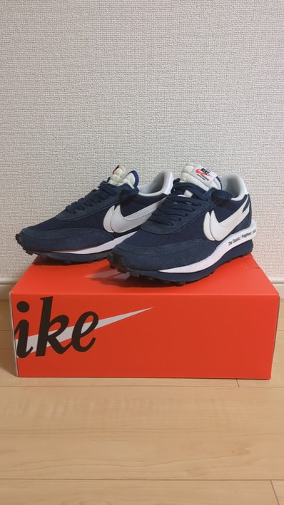 fragment design × sacai × Nike LD Waffle "Blackended Blue"