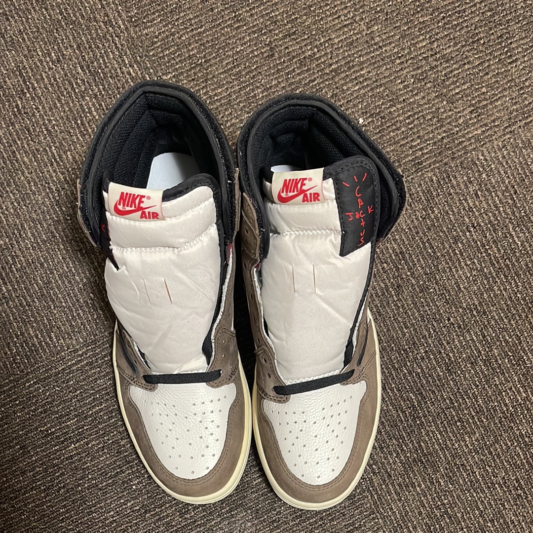 Travis Scott × Nike Air Jordan 1 Retro High OG TS SP "Sail/Dark Mocha"