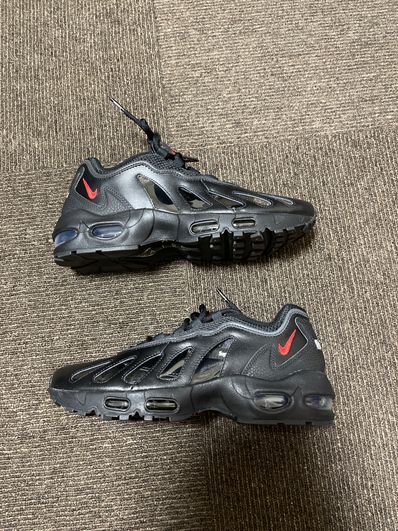 Supreme × Nike Air Max 96 "Black/Speed Red/Clear"