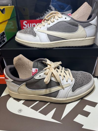 Travis Scott × Nike Air Jordan 1 Low OG SP "Reverse Mocha/Sail and Ridgerock"