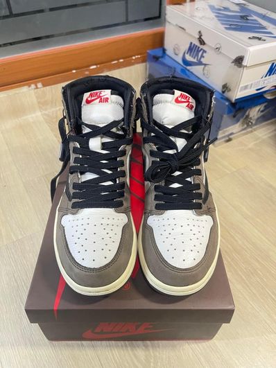 Travis Scott × Nike Air Jordan 1 Retro High OG TS SP "Sail/Dark Mocha"