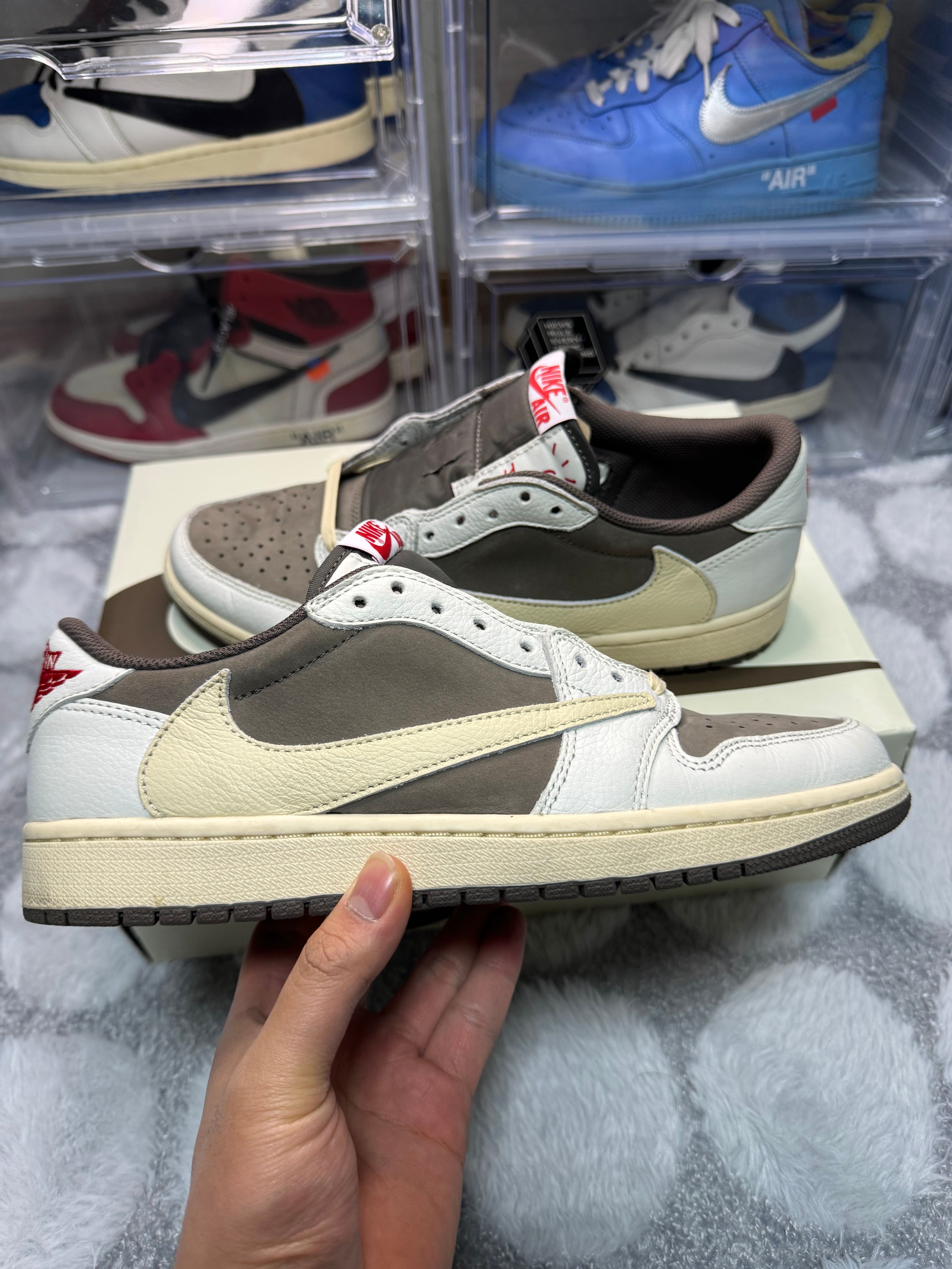 Travis Scott × Nike Air Jordan 1 Low OG SP "Reverse Mocha/Sail and Ridgerock"