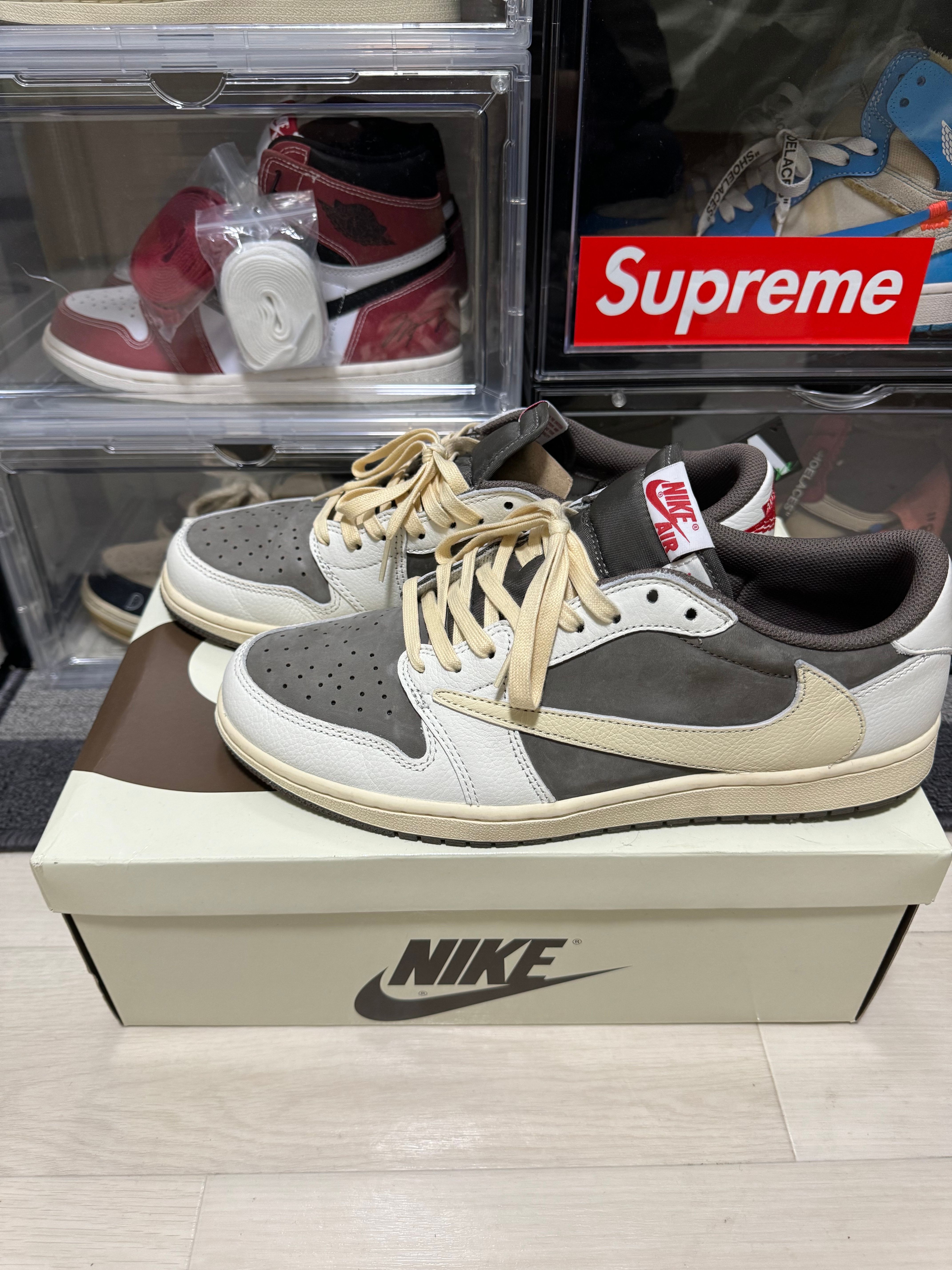 Travis Scott × Nike Air Jordan 1 Low OG SP "Reverse Mocha/Sail and Ridgerock"