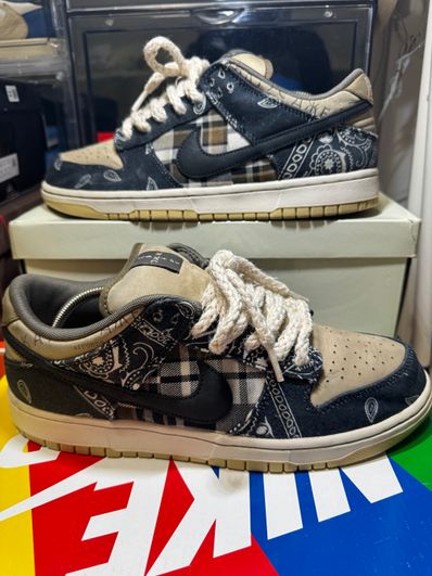 Travis Scott × Nike SB Dunk Low "Black/Parachute Beige"