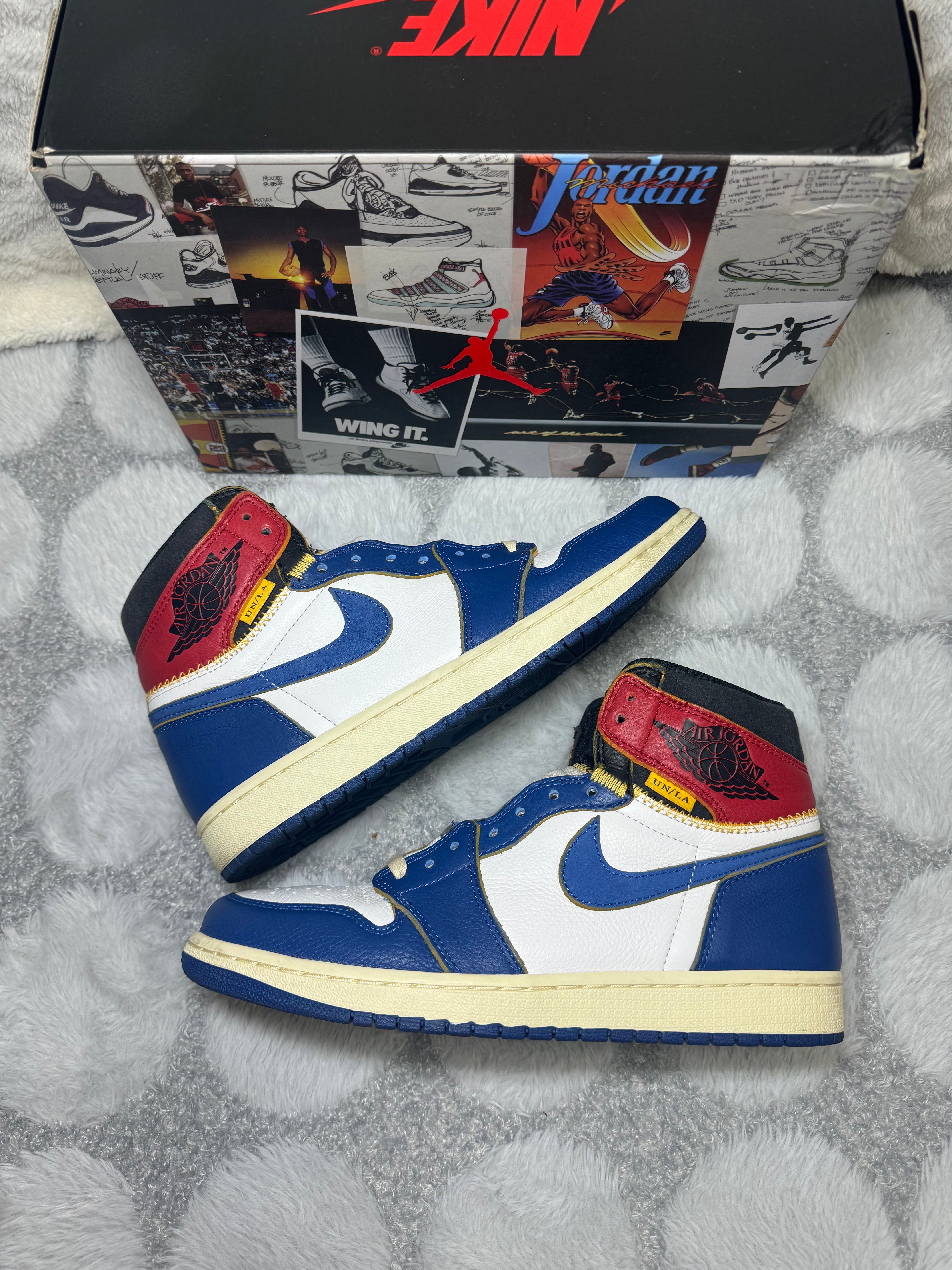 Union × Nike Air Jordan 1 Retro High OG NRG "Storm Blue/Varsity Red"