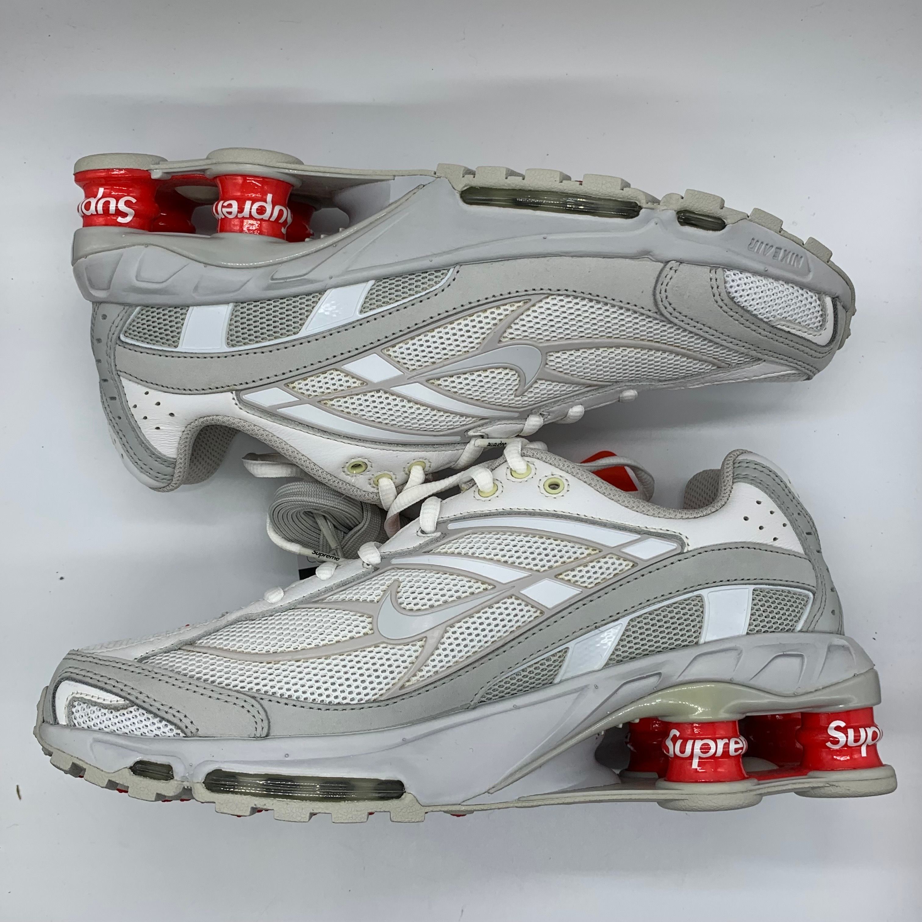 Supreme × Nike Shox Ride 2 "White/Grey Fog/Flat Platinum"