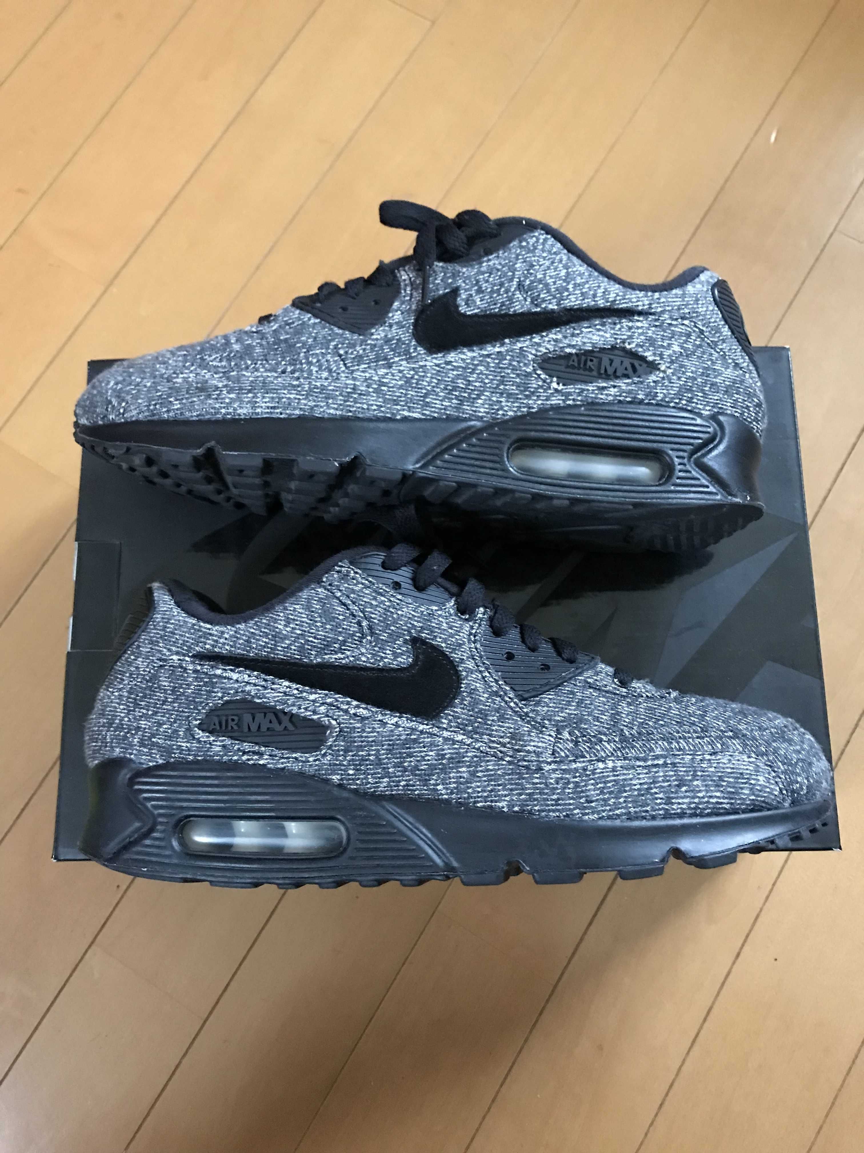LOOPWHEELER × Nike Air Max 90 "Grey/Black"