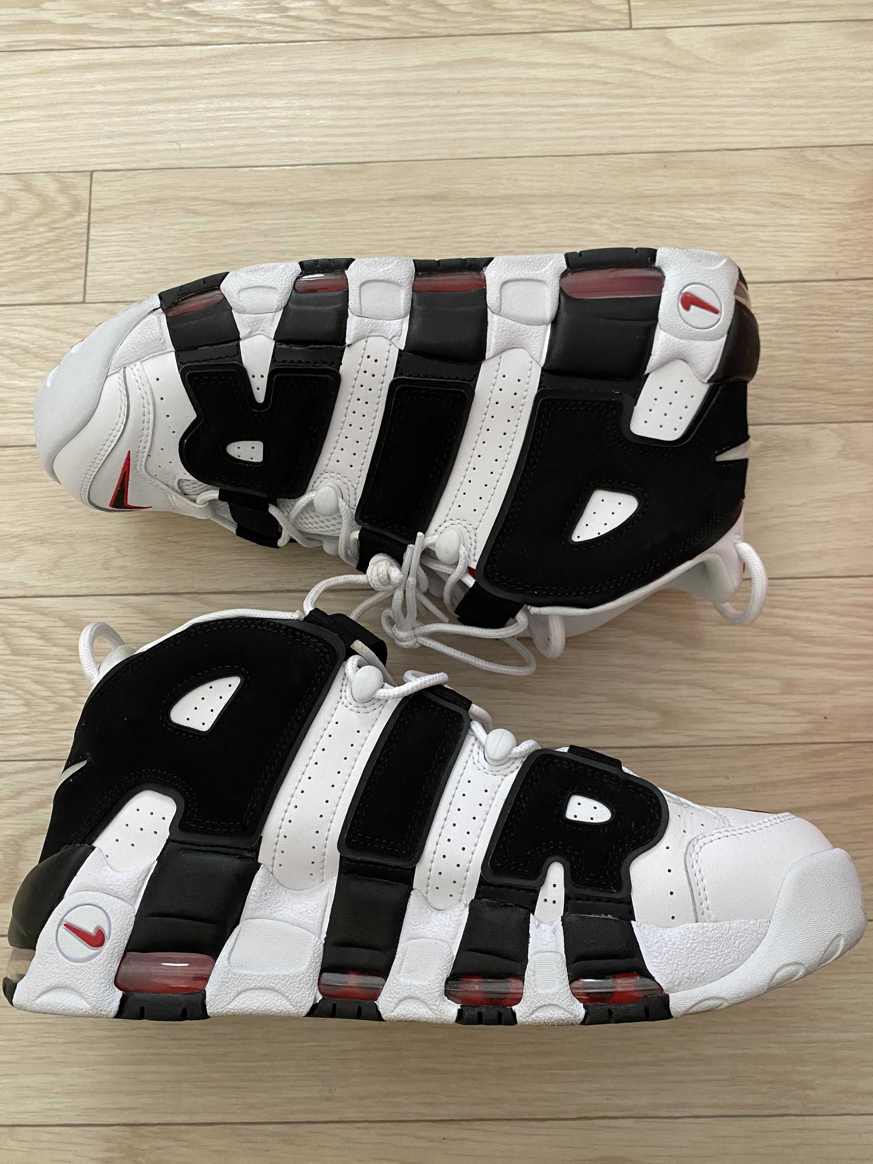 NIKE AIR MORE UPTEMPO "WHITE/BLACK/UNIVERSITY RED"(2020)