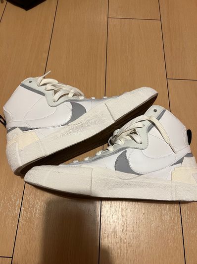 sacai × NIKE BLAZER MID "WHITE/WOLF GREY"