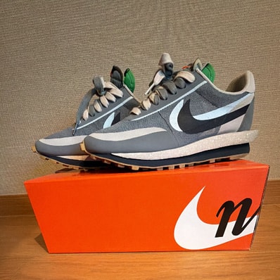 CLOT × Sacai × Nike LD Waffle "Grey Obsidian/Cool Grey"