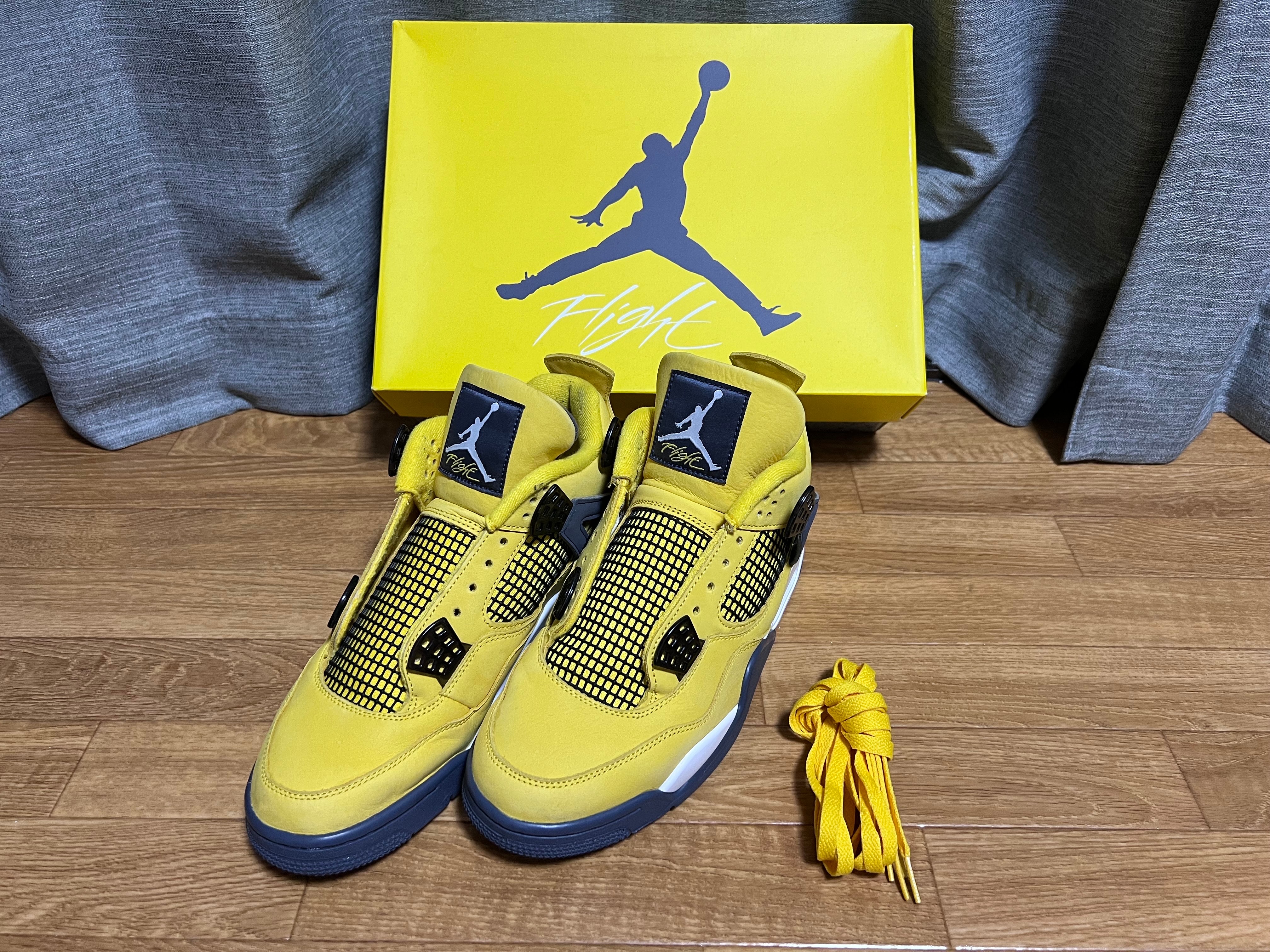 ナイキ エアジョーダン 4 ツアーイエロー　28cm nike jordan 速報:エアジョーダン4 “ツアーイエロー”が2026年秋に帰ってくる予定
