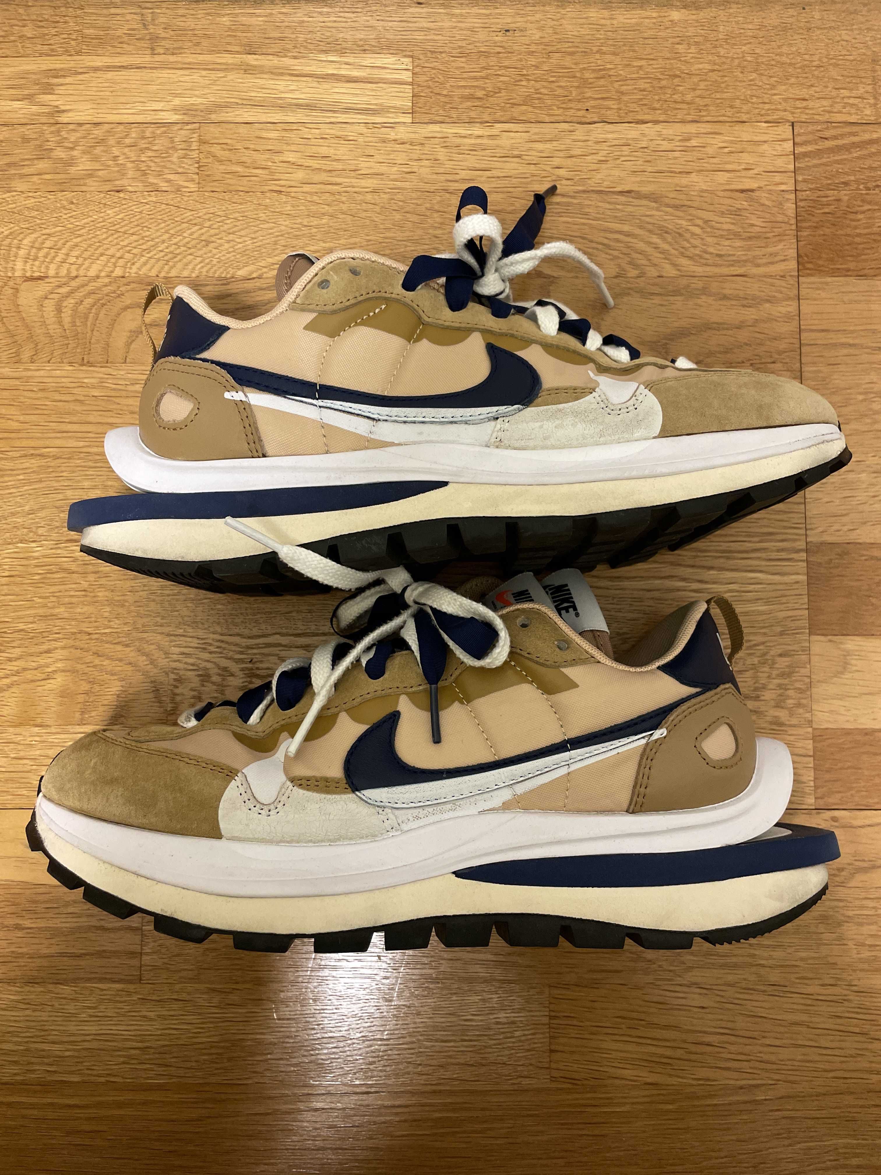 Sacai × Nike Vapor Waffle "Sesame And Blue Void"
