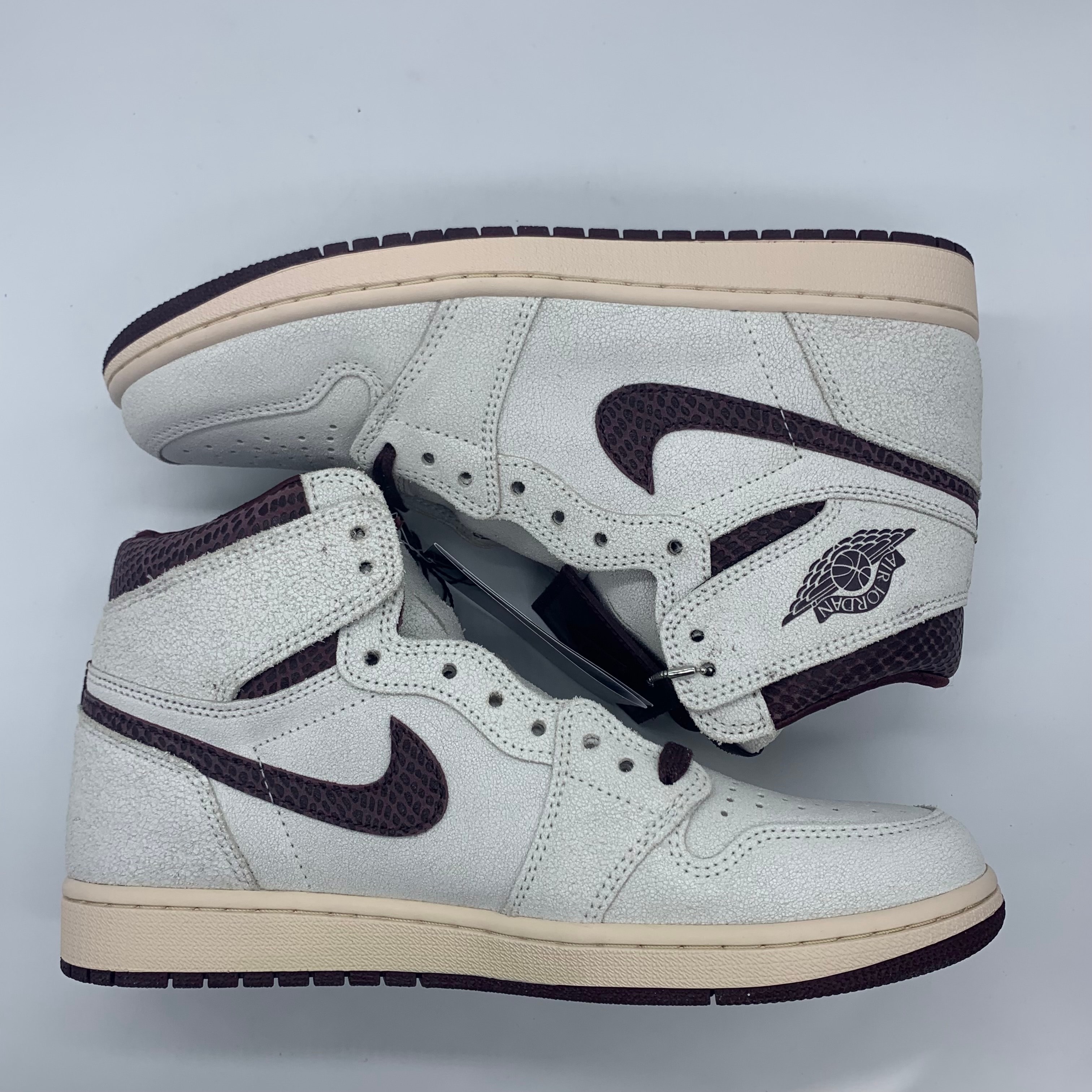 A Ma Maniere × Nike Air Jordan 1 Retro High OG "Sail and Burgundy"
