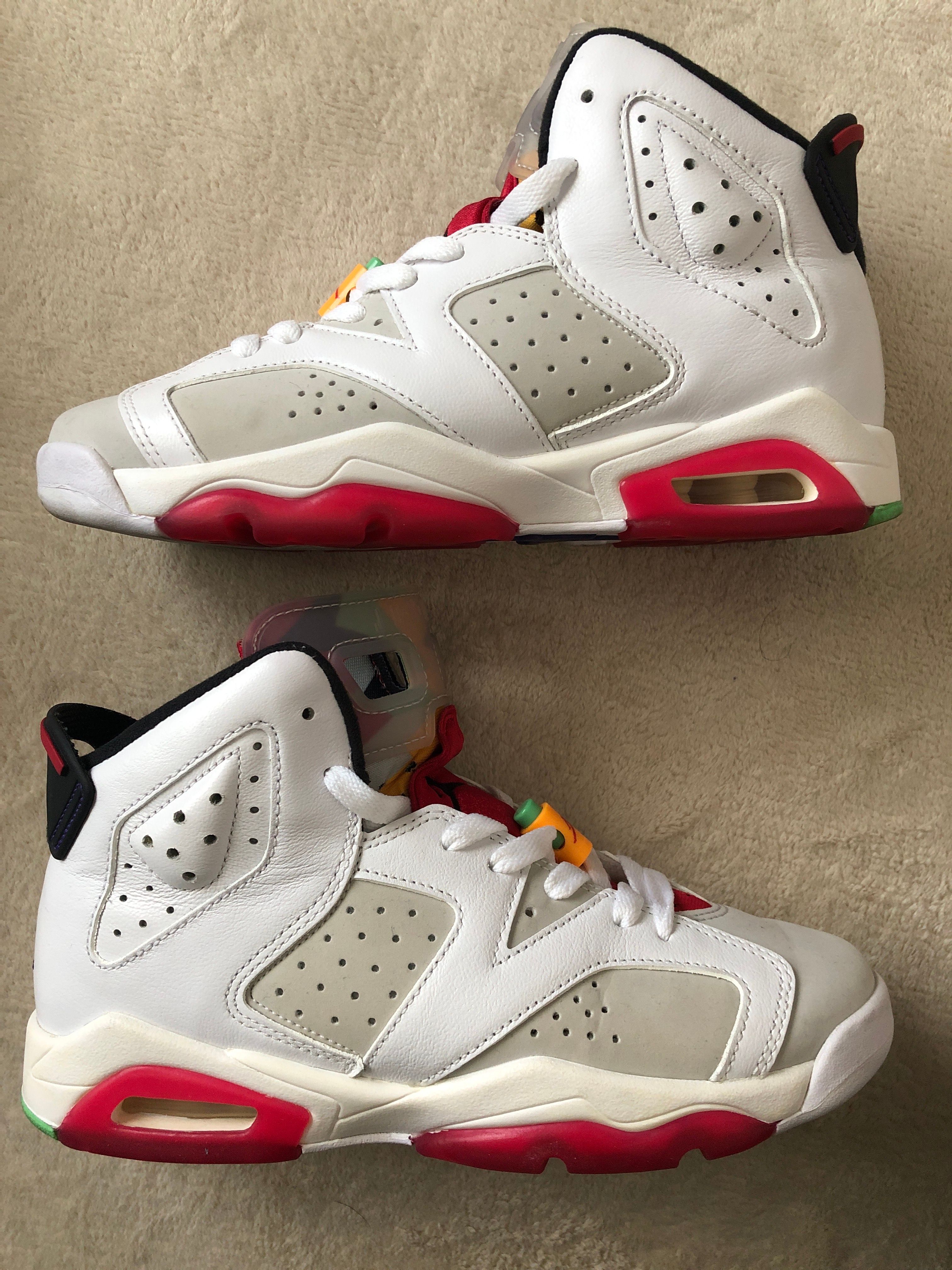 NIKE AIR JORDAN 6 GS "NEUTRAL GREY / HARE"