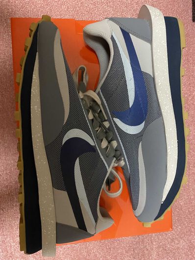 CLOT × Sacai × Nike LD Waffle "Grey Obsidian/Cool Grey"