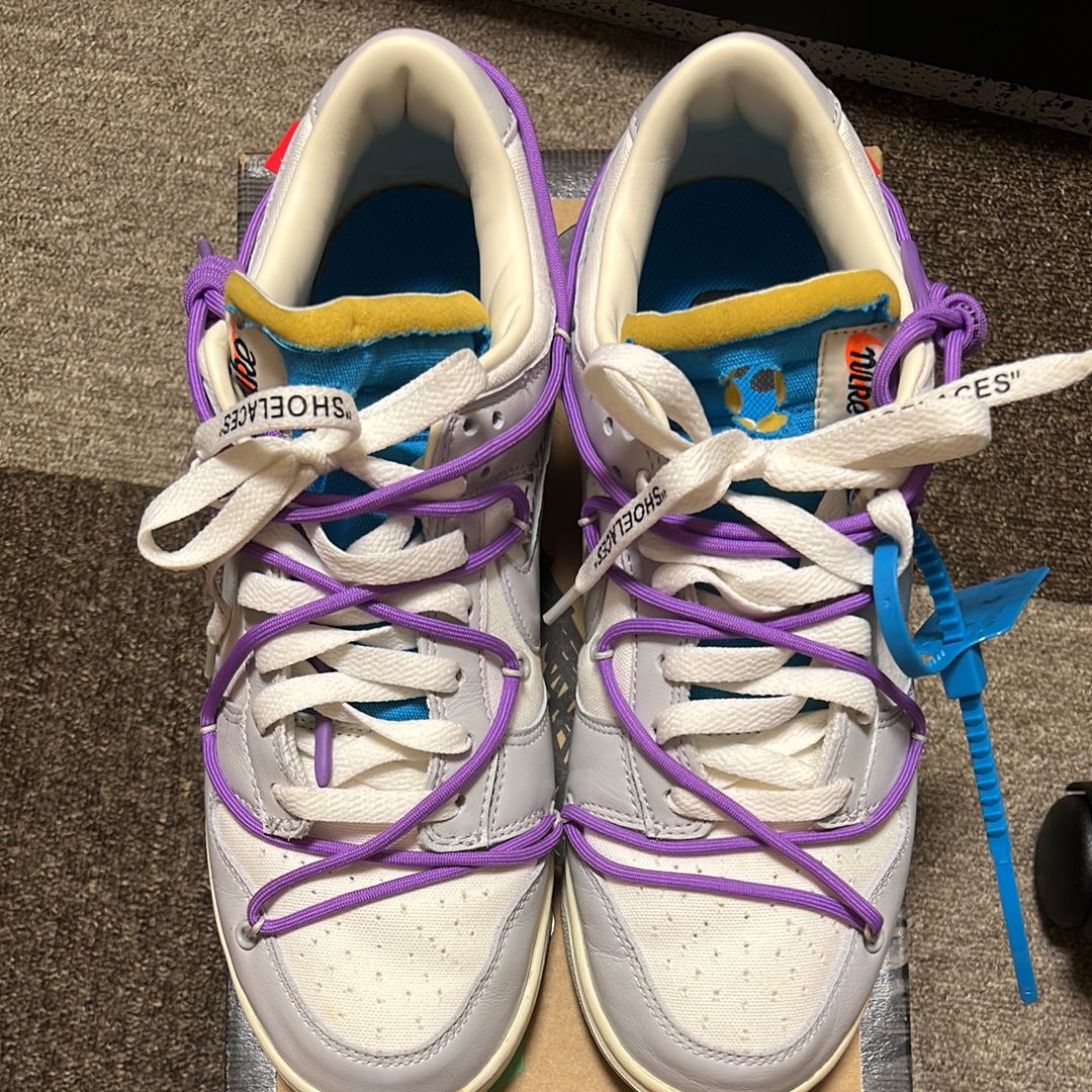 Off-White × Nike Dunk Low "Sail/Neutral Gray"