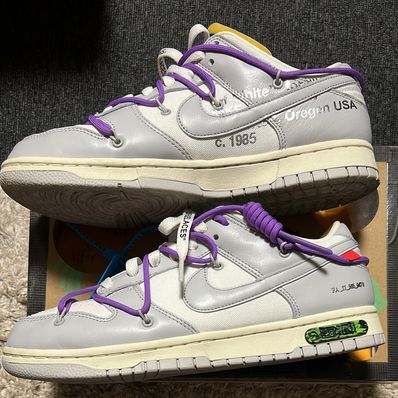 Off-White × Nike Dunk Low "Sail/Neutral Gray"