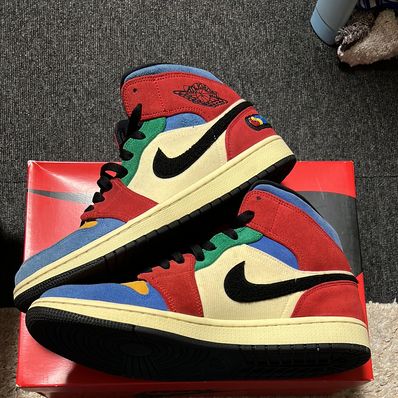 BLUE THE GREAT×NIKE AIR JORDAN 1 MID FEARLESS "MULTI"
