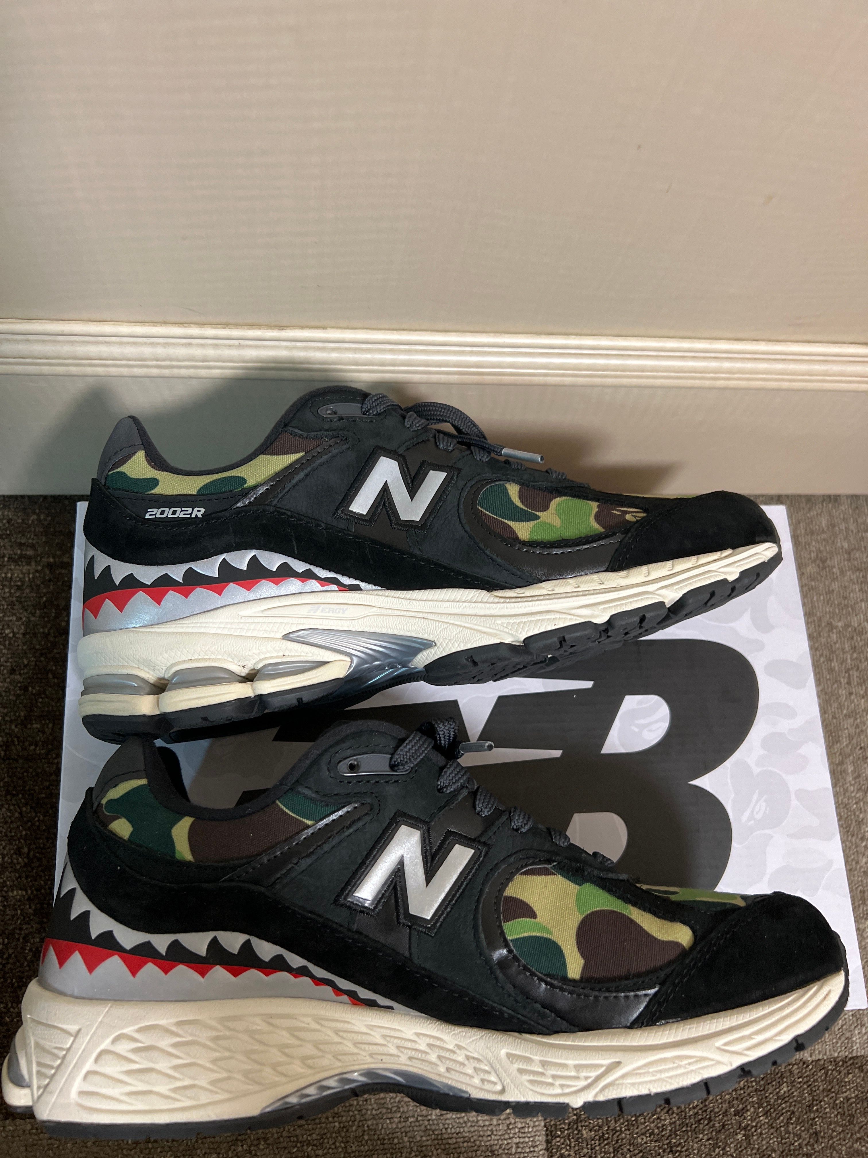 A BATHING APE × New Balance 2002R "Black"
