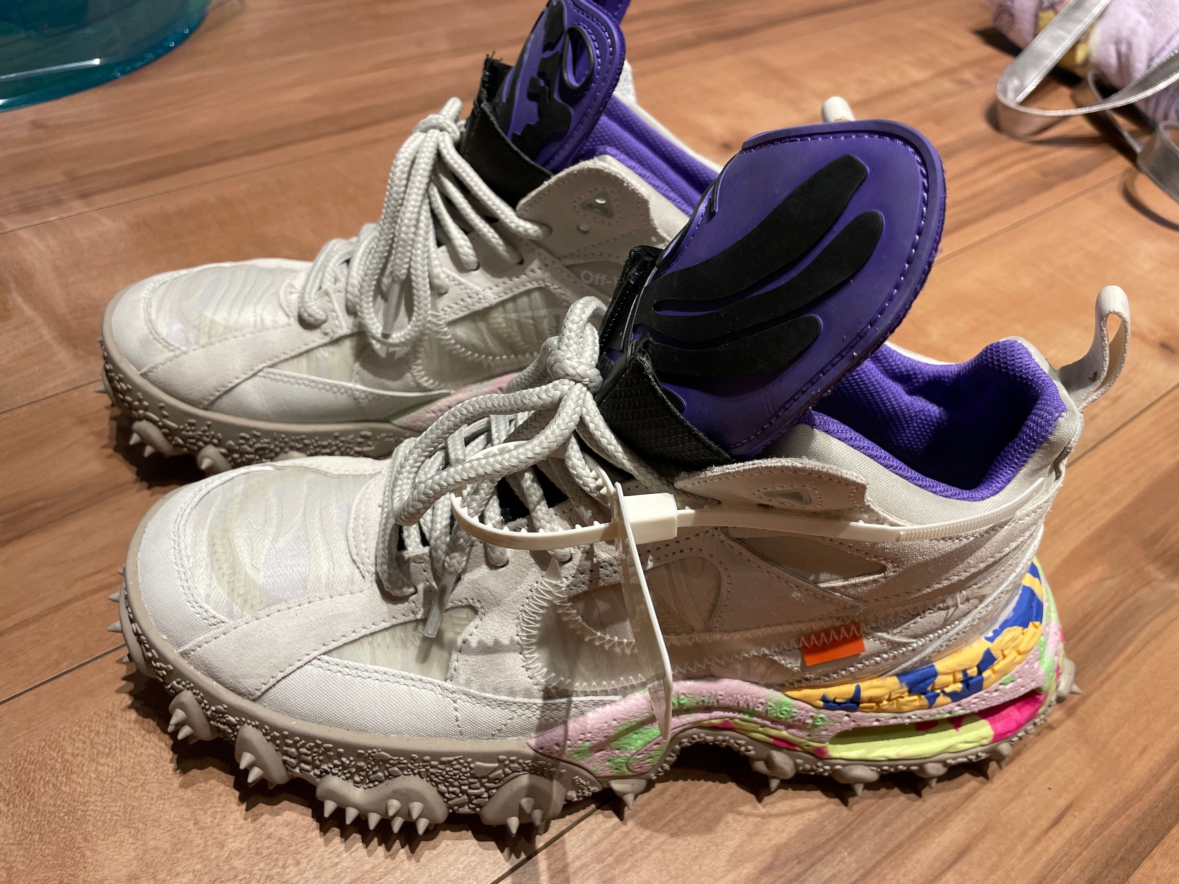 Off-White × Nike Air Terra Forma "Summit White and PSYCHIC PURPLE"