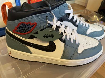 FACETASM × Nike Air Jordan 1 Mid "White/Navy"