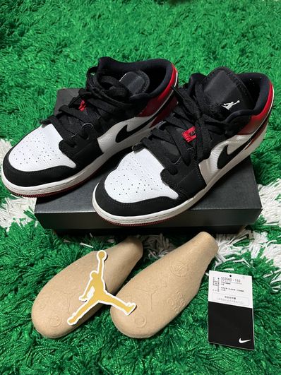 Nike GS Air Jordan 1 Low "Black Toe"