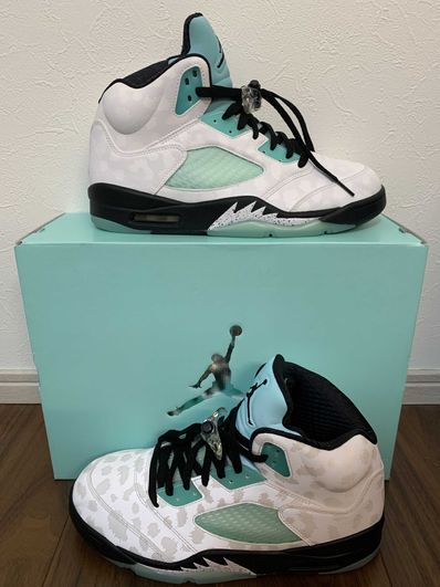Nike Air Jordan 5 "White/Black/Island Green"