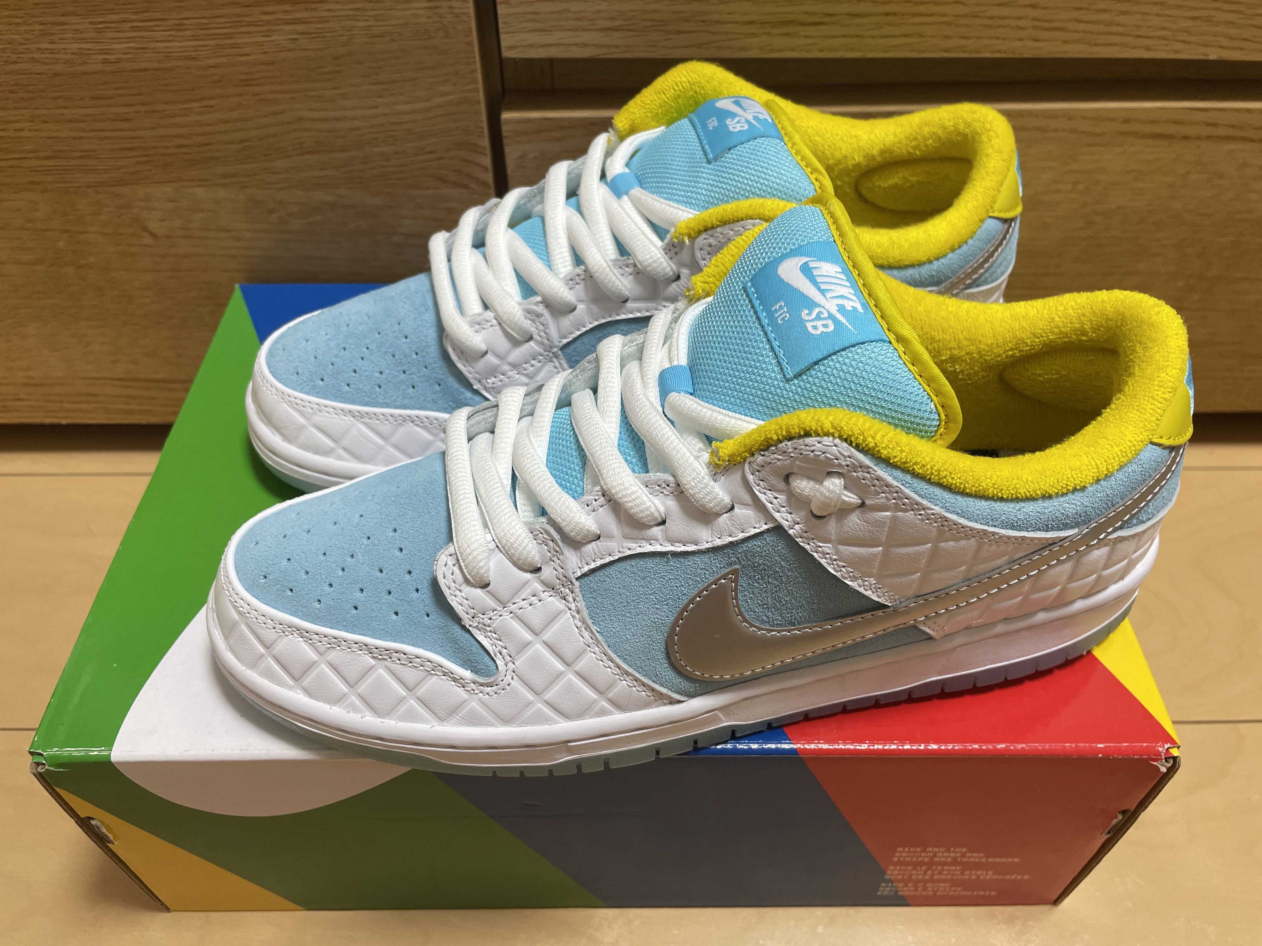 FTC × Nike SB Dunk Low "White/Blue"
