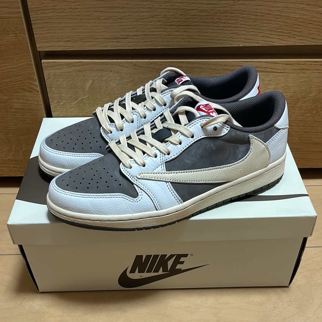 Travis Scott × Nike Air Jordan 1 Low OG SP "Reverse Mocha/Sail and Ridgerock"