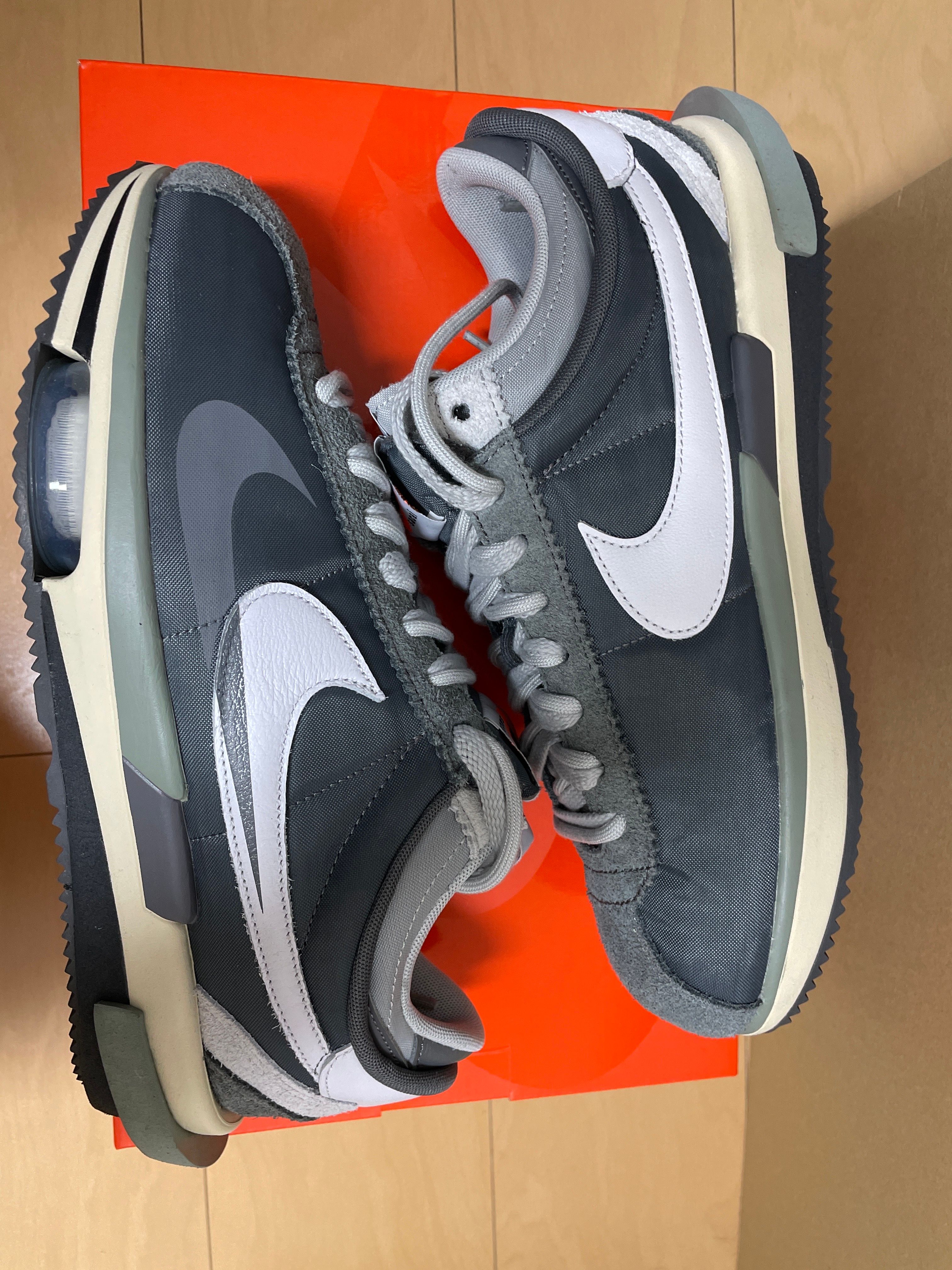 sacai × Nike Zoom Cortez "Iron Grey"