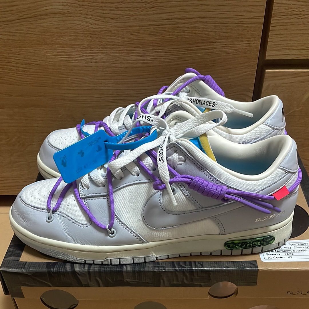 オフホワイト × ナイキ ダンク ロー 