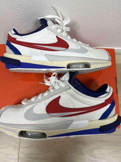 sacai × Nike Zoom Cortez "White and University Red"