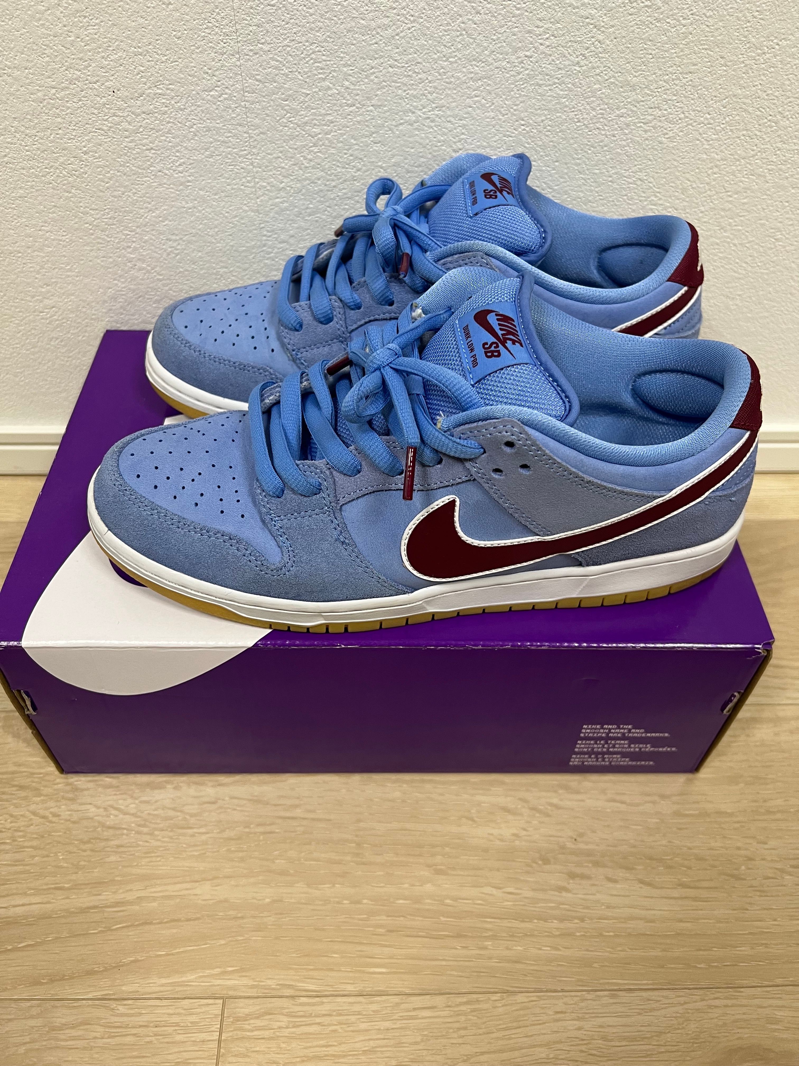 Nike SB Dunk Low Pro "Philadelphia Phillies/Valor Blue and Team Maroon"